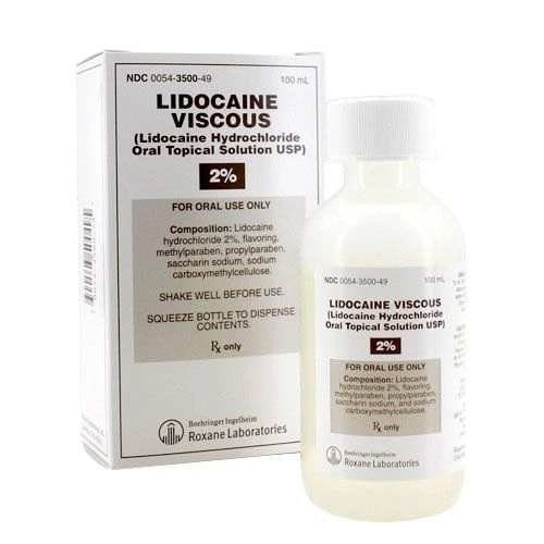 Lidocaine HCl 2% Solution Bottle 100 mL Viscous by Hikma Pharmaceuticals USA  ID 00054-3500-49
